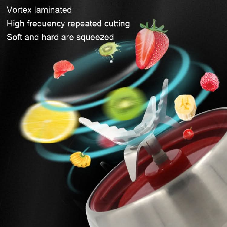 50 PCS CA-5408 Portable Fruit Juicer 4 Leaf Vertical Teeth Blade Stainless Steel Mixing Blade