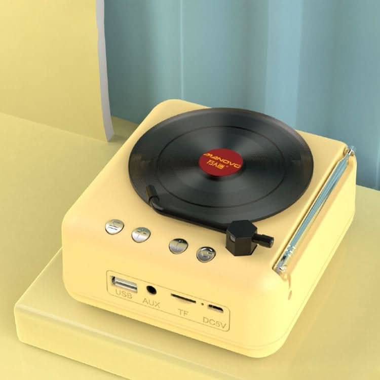 Manovo H3 Macaron Vinyl Record Player Bluetooth Speaker Retro Radio Stereo