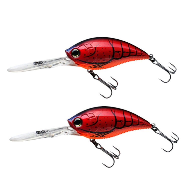 2pcs Inner Laser Deep Dive Sea Fishing Rock Fat Fake Bait Plastic Stiff Bait