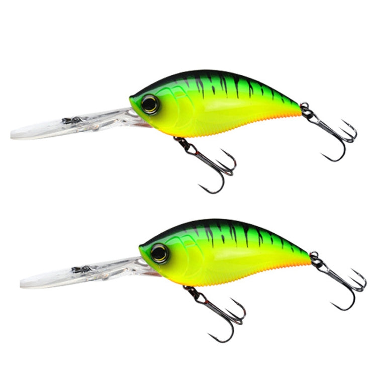 2pcs Inner Laser Deep Dive Sea Fishing Rock Fat Fake Bait Plastic Stiff Bait