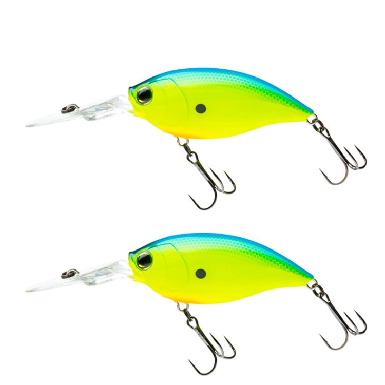 2pcs Inner Laser Deep Dive Sea Fishing Rock Fat Fake Bait Plastic Stiff Bait-Reluova