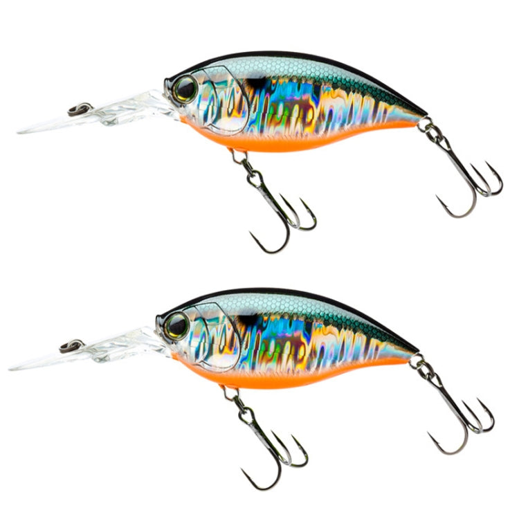 2pcs Inner Laser Deep Dive Sea Fishing Rock Fat Fake Bait Plastic Stiff Bait-Reluova