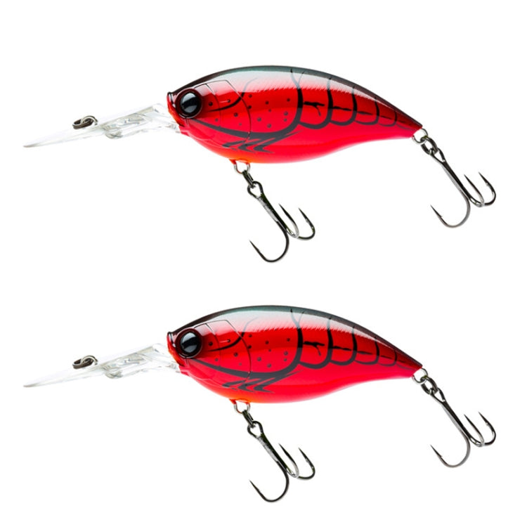 2pcs Inner Laser Deep Dive Sea Fishing Rock Fat Fake Bait Plastic Stiff Bait