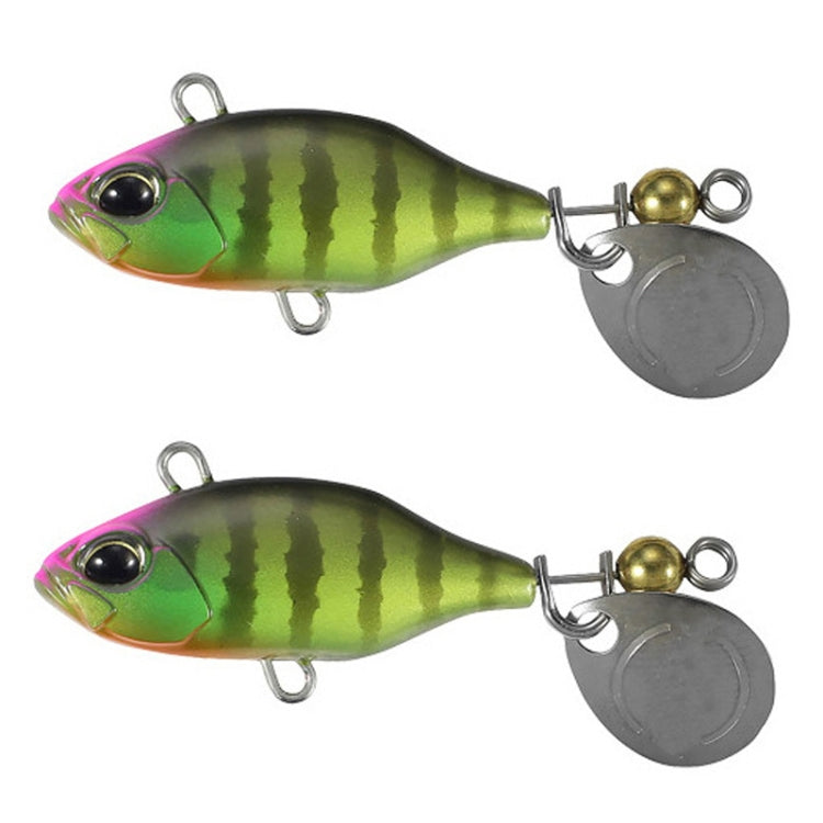 2pcs Luya Bait Shenshui VIB With Metal Tablets Fake Bait Tiller Mouth Bass Bionic Fishing Bait