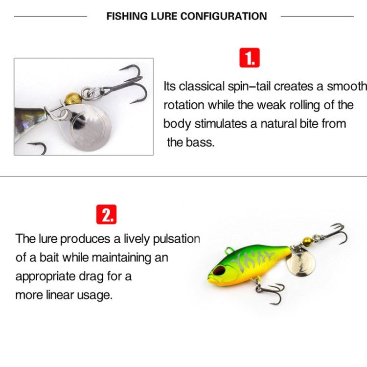 2pcs Luya Bait Shenshui VIB With Metal Tablets Fake Bait Tiller Mouth Bass Bionic Fishing Bait Reluova