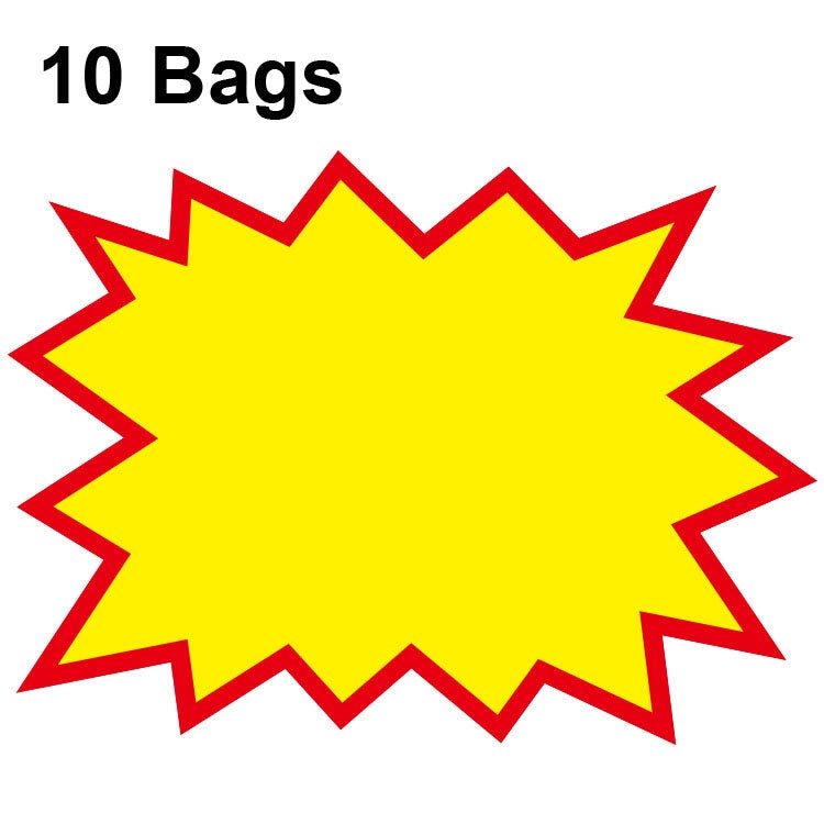 10 bags 25x19cm Explosion Sticker Product Price Tag Supermarket Price Label