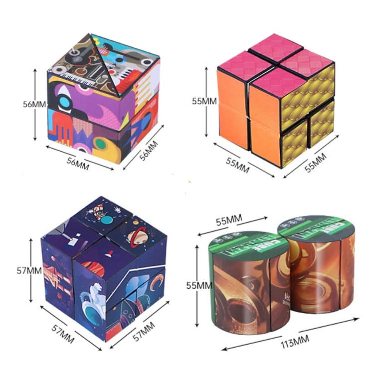 Qiyi Geometric Infinite Magic Cube Space Thinking Puzzle Decompression Toy Reluova