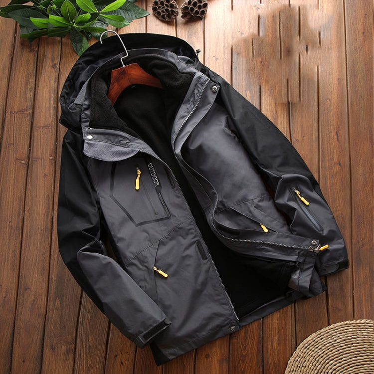 LSM-121 Men Autumn And Winter Jackets Grab Fleece Inner Lining Outdoor Hiking Clothes, Series 1