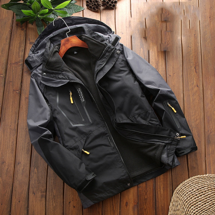 LSM-121 Men Autumn And Winter Jackets Grab Fleece Inner Lining Outdoor Hiking Clothes, Series 1