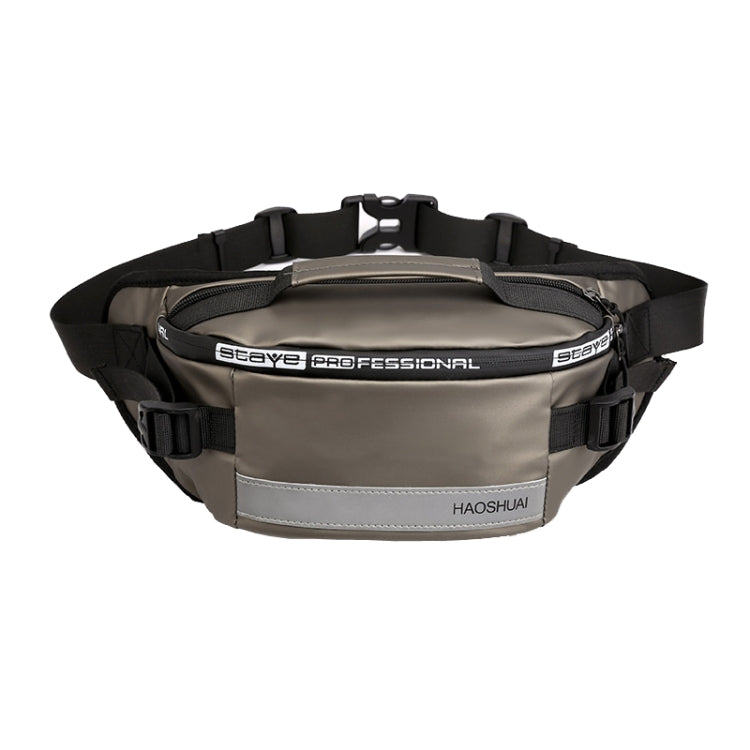 HAOSHUAI Outdoor Running Waist Bag With Reflecting Strip Chest Bag