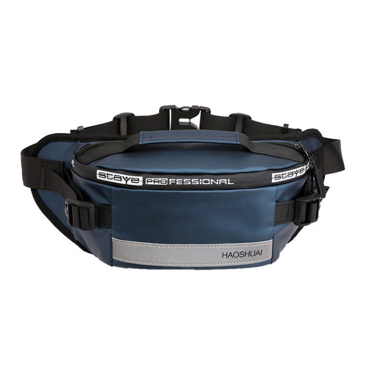 HAOSHUAI Outdoor Running Waist Bag With Reflecting Strip Chest Bag