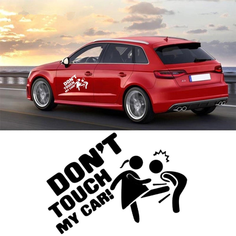 10 PCS Car Sticker Do Not Touch My Car Personalised Reflective Warning Sticker