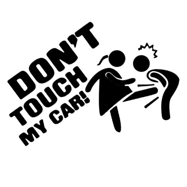 10 PCS Car Sticker Do Not Touch My Car Personalised Reflective Warning Sticker