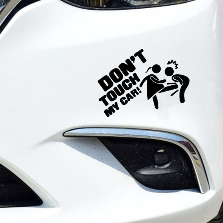 10 PCS Car Sticker Do Not Touch My Car Personalised Reflective Warning Sticker