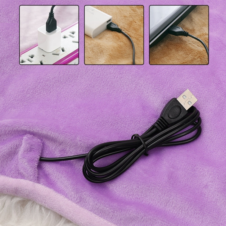 USB Electric Blanket Single Crystal Fleece Winter Warm Heating Blanket My Store