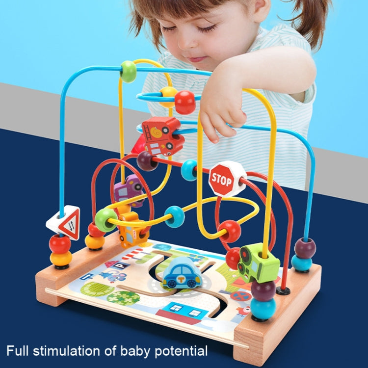 Children Beads Around Multifunctional Puzzle Block Toys, Style: Reluova