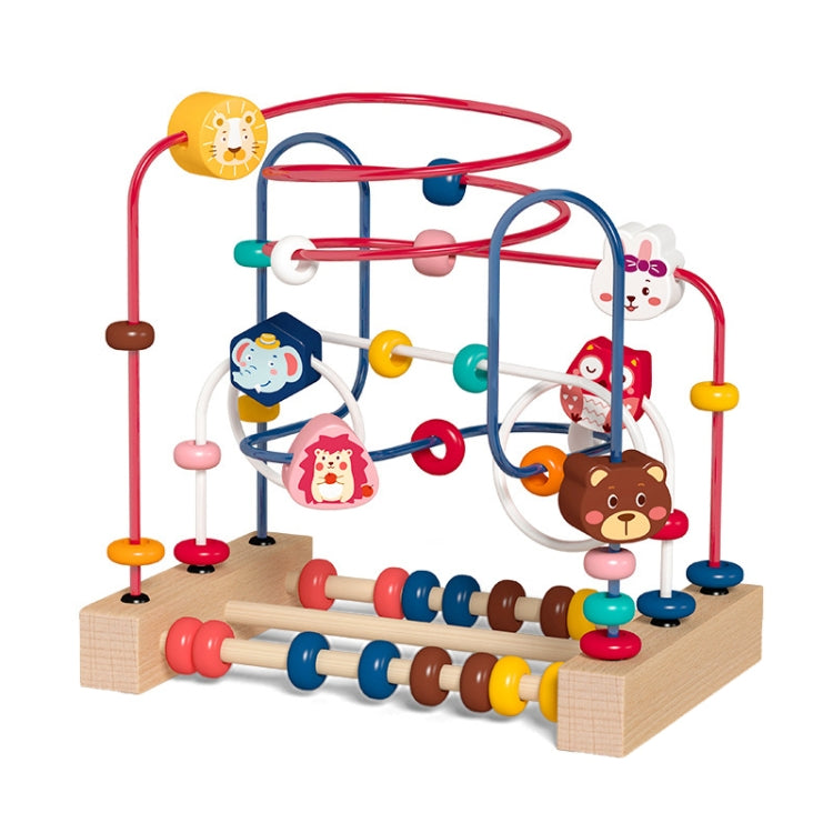 Children Beads Around Multifunctional Puzzle Block Toys, Style: