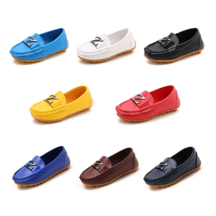 DKF-282 Lightweight Non-slip Dance Bean Shoes Children Leather Shoes, Series 5 Reluova