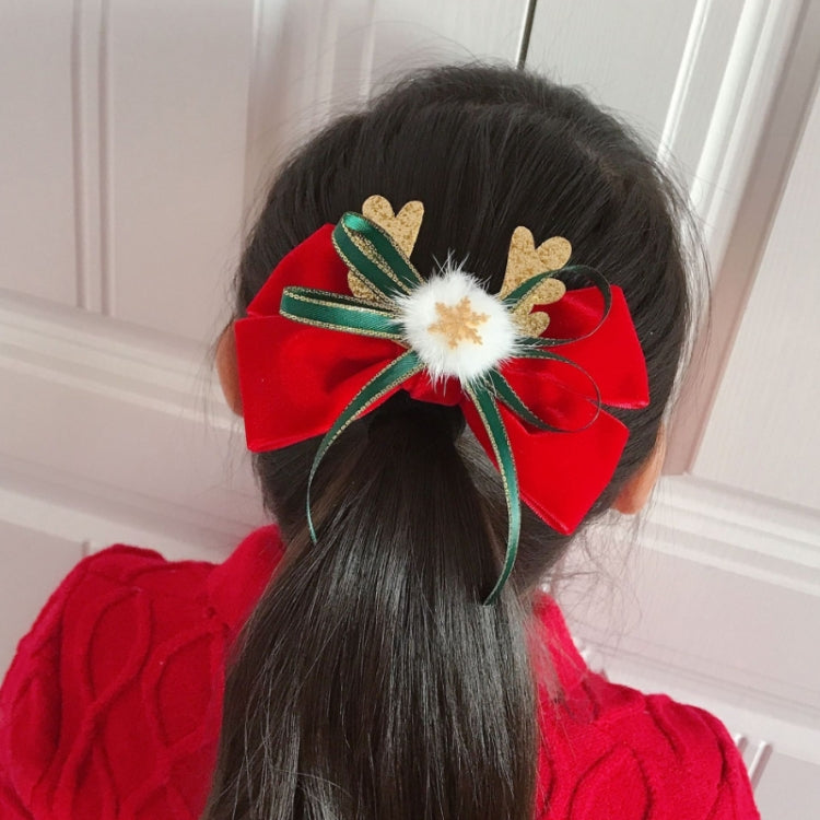 Christmas Gold Velvet Headdress Duckbill Clip My Store