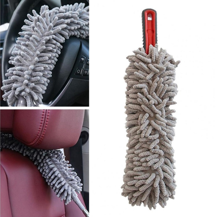 2 PCS Car Cleaning Chenille Long Handle Round Car Wash Duster-Reluova