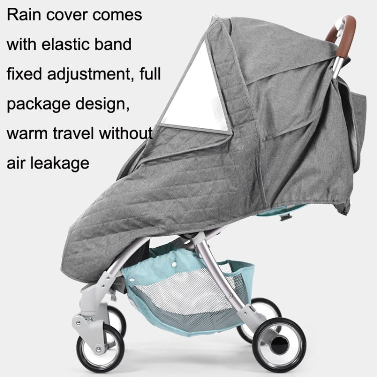 Autumn And Winter Warm Thickened With Velvet Baby Stroller Weatherproof Cover