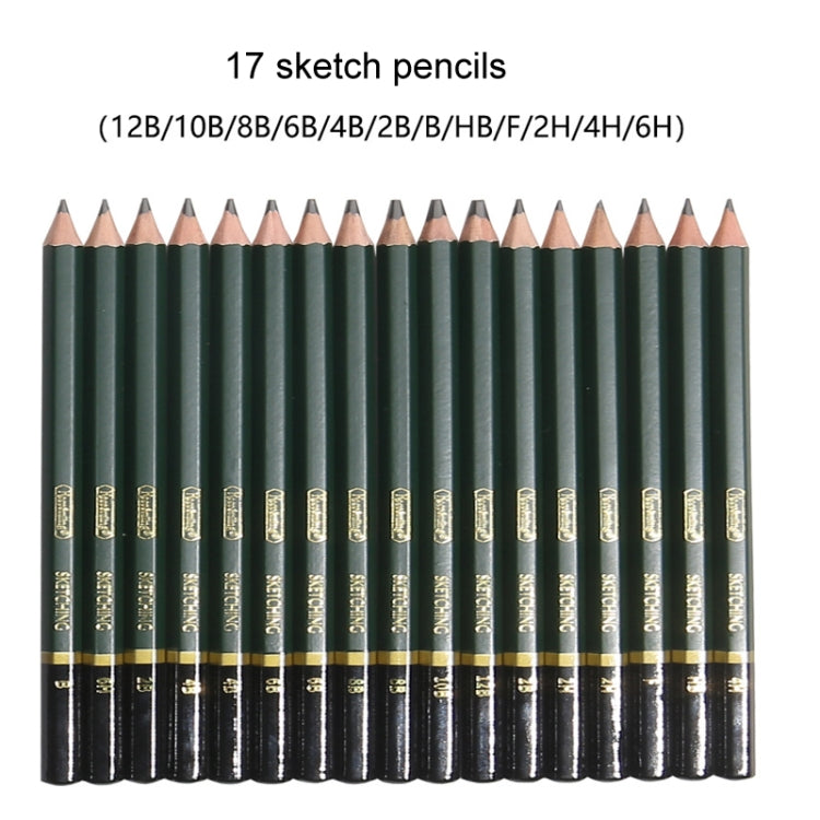 42 In 1 Drawing Painting Sketch Kit with Pencil Erasers Sharpener