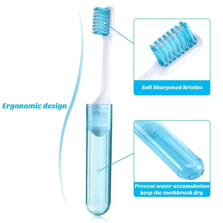 Portable Business Trip Folding Toothbrush Multi-color Super Soft Bristles Toothbrush Reluova