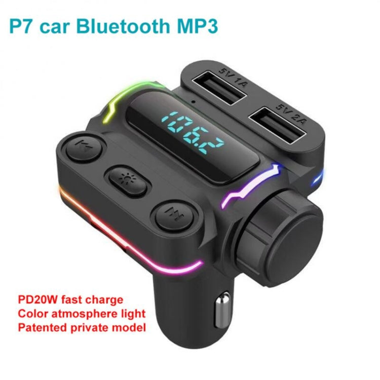 P7 PD20W QC3.0 Dual Fast Charging Car MP3 Player FM Transmitter ÎҵÄÉ̵ê