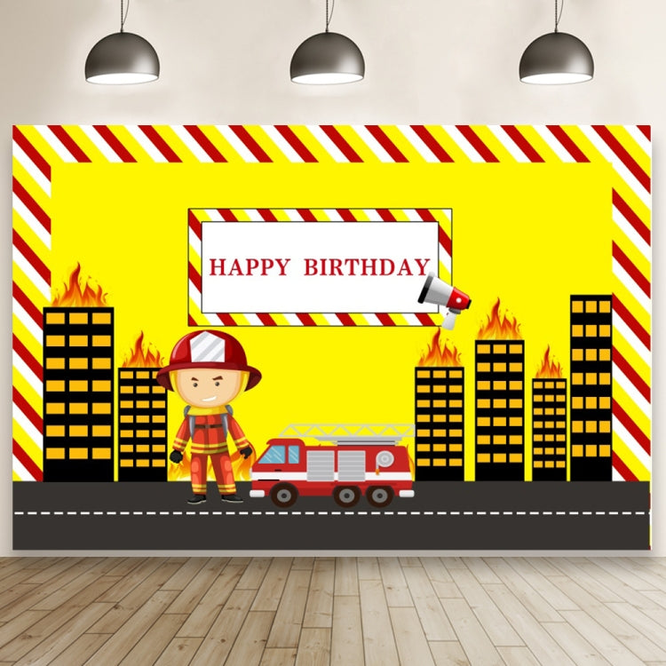 1.5m x 1m  Construction Vehicle Series Happy Birthday Photography Background Cloth