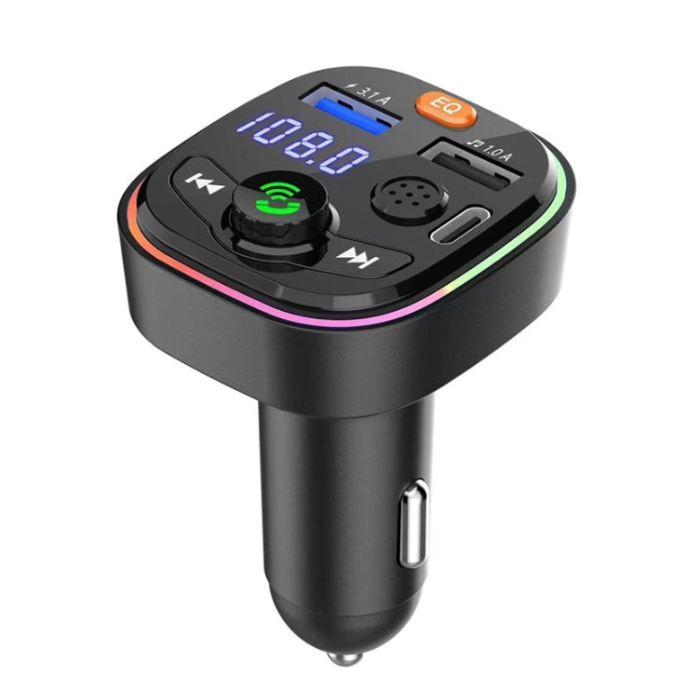 Car Bluetooth FM Transmitter PD Fast Charging Ambient Light ÎҵÄÉ̵ê