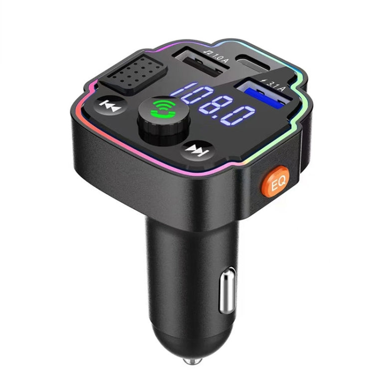 Car Bluetooth FM Transmitter PD Fast Charging Ambient Light ÎҵÄÉ̵ê