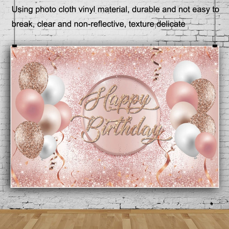 1.5m x 1m Rose Golden Balloon Birthday Party Background Cloth Photography Photo Pictorial Cloth