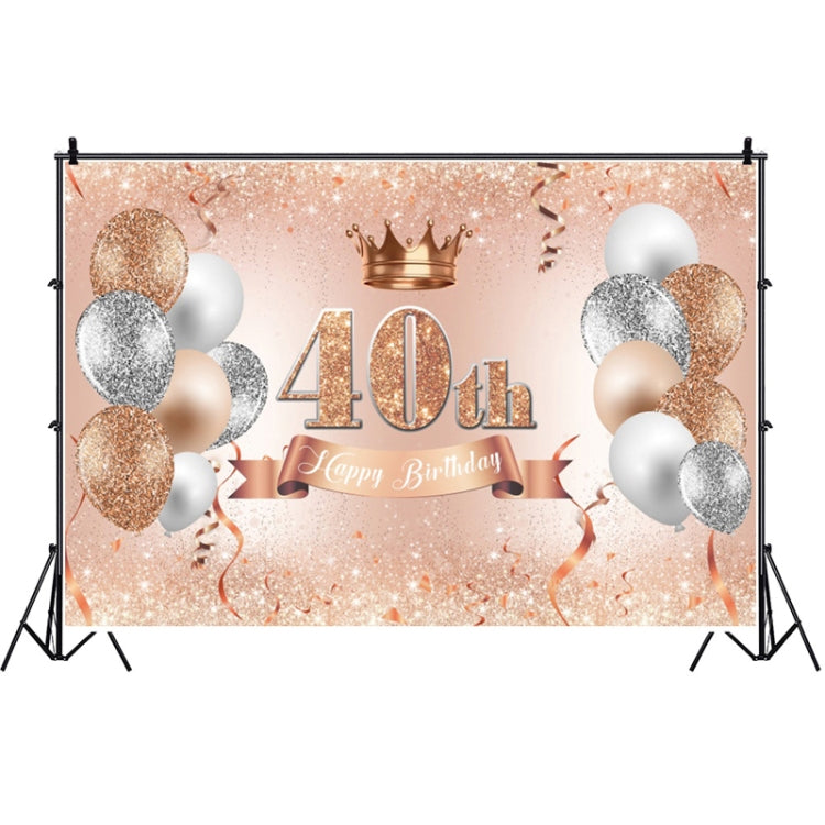 1.5m x 1m Rose Golden Balloon Birthday Party Background Cloth Photography Photo Pictorial Cloth