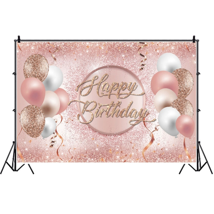 1.5m x 1m Rose Golden Balloon Birthday Party Background Cloth Photography Photo Pictorial Cloth