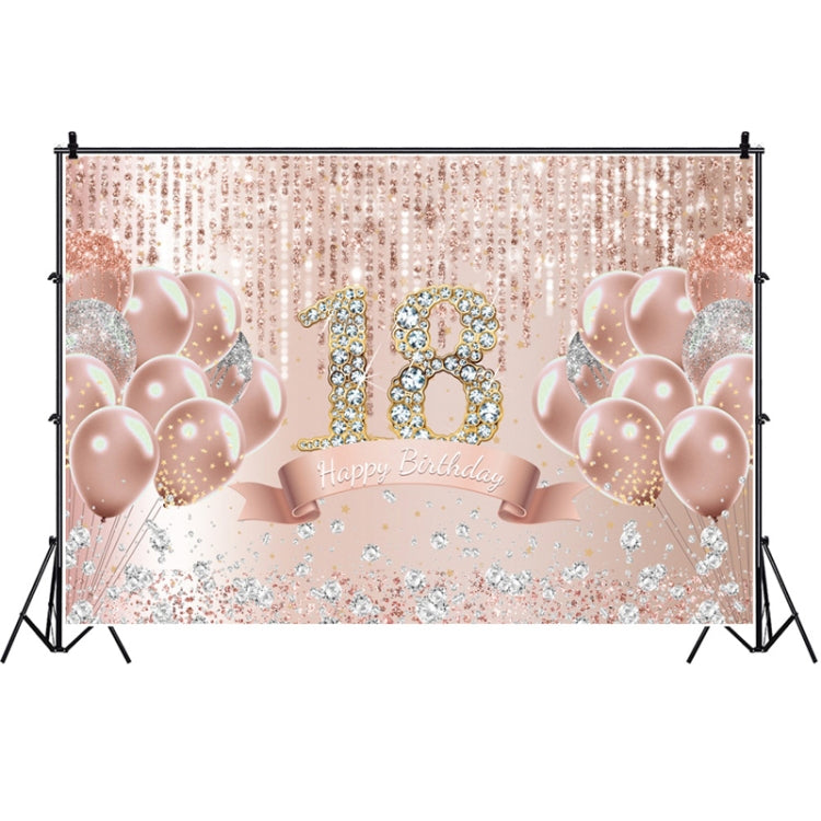 1.5m x 1m Rose Golden Balloon Birthday Party Background Cloth Photography Photo Pictorial Cloth