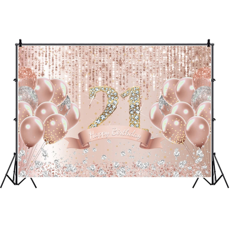 1.5m x 1m Rose Golden Balloon Birthday Party Background Cloth Photography Photo Pictorial Cloth