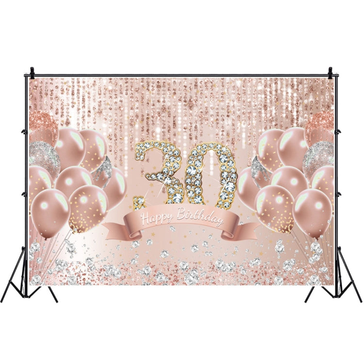 1.5m x 1m Rose Golden Balloon Birthday Party Background Cloth Photography Photo Pictorial Cloth