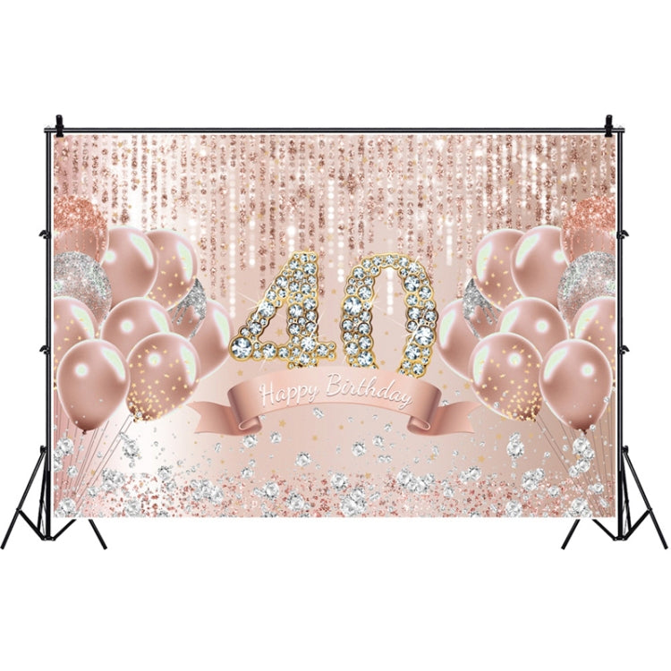 1.5m x 1m Rose Golden Balloon Birthday Party Background Cloth Photography Photo Pictorial Cloth