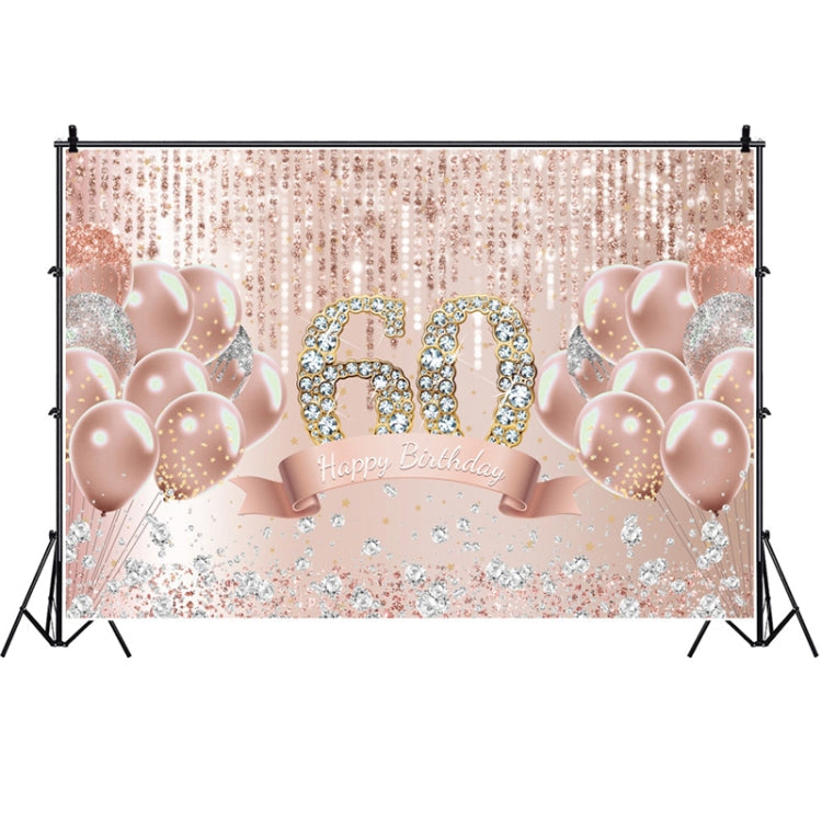 1.5m x 1m Rose Golden Balloon Birthday Party Background Cloth Photography Photo Pictorial Cloth