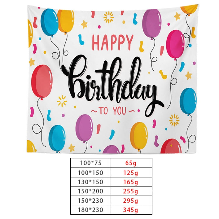 Happy Birthday Photo Backdrop Party Decoration Tapestry, Series 2