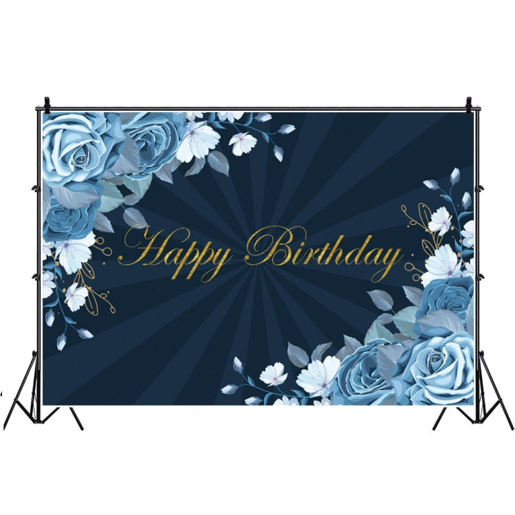 1.5m x 1m Flower Series Happy Birthday Party Photography Background Cloth