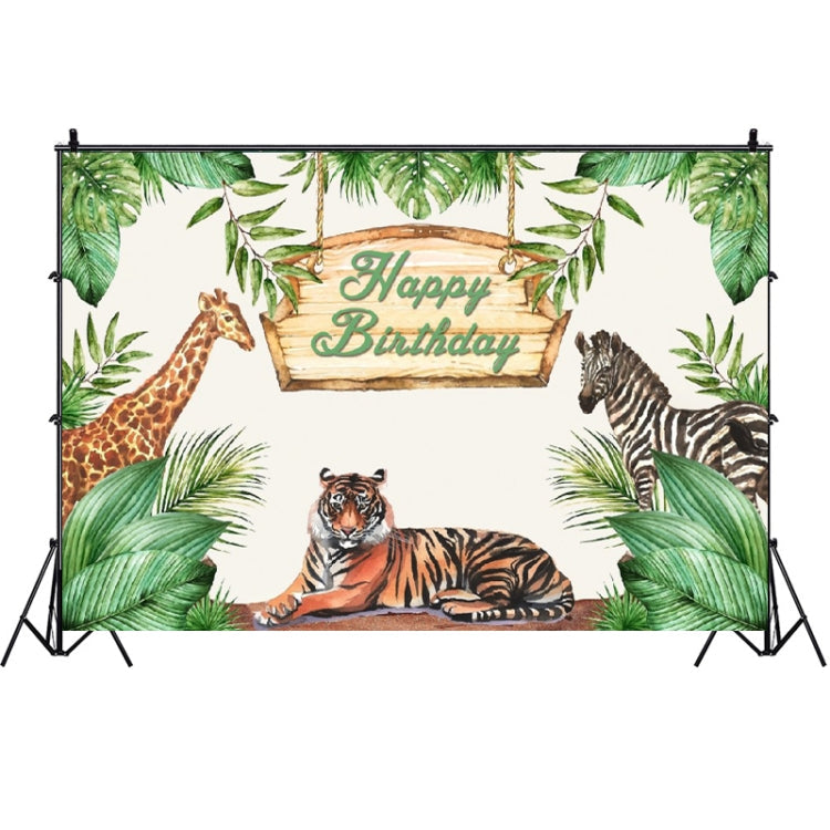 1.5m x 1m Animal Forest Cartoon Birthday Party Banquet Decoration Photo Background Cloth