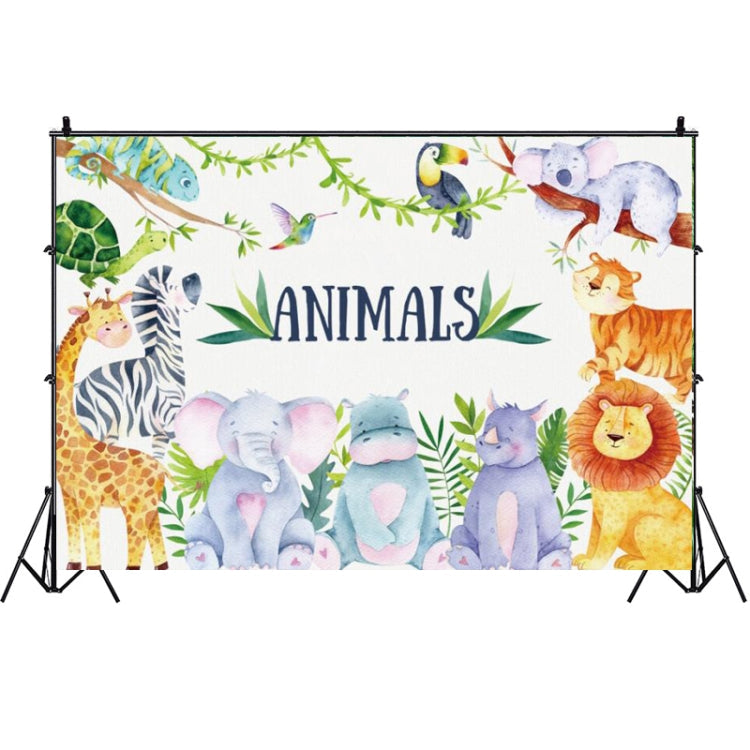 1.5m x 1m Animal Forest Cartoon Birthday Party Banquet Decoration Photo Background Cloth