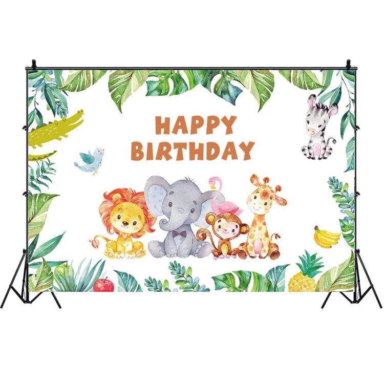 1.5m x 1m Animal Forest Cartoon Birthday Party Banquet Decoration Photo Background Cloth