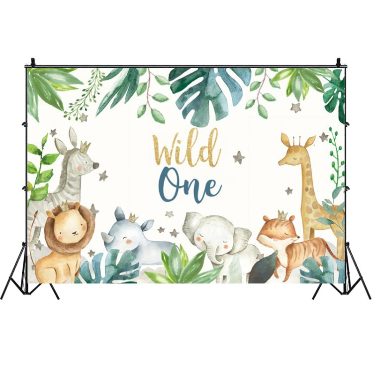 1.5m x 1m Animal Forest Cartoon Birthday Party Banquet Decoration Photo Background Cloth