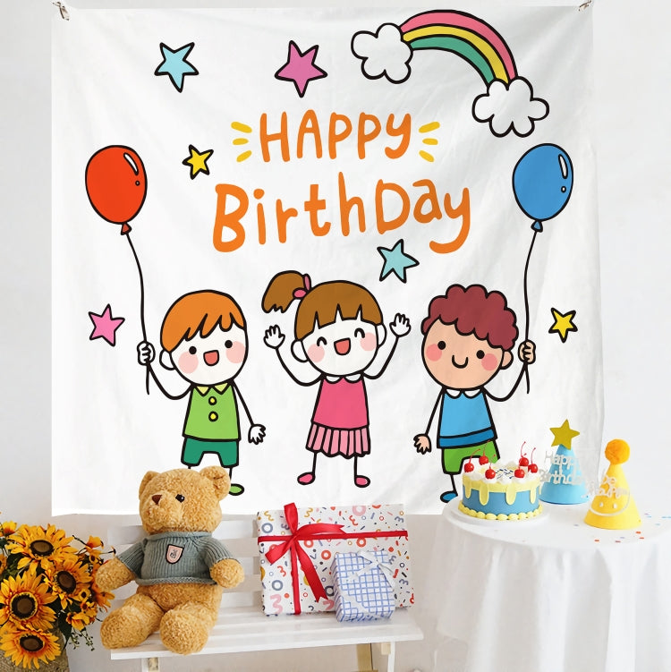 Birthday Layout Hanging Cloth Children Photo Wall Cloth, Series 1