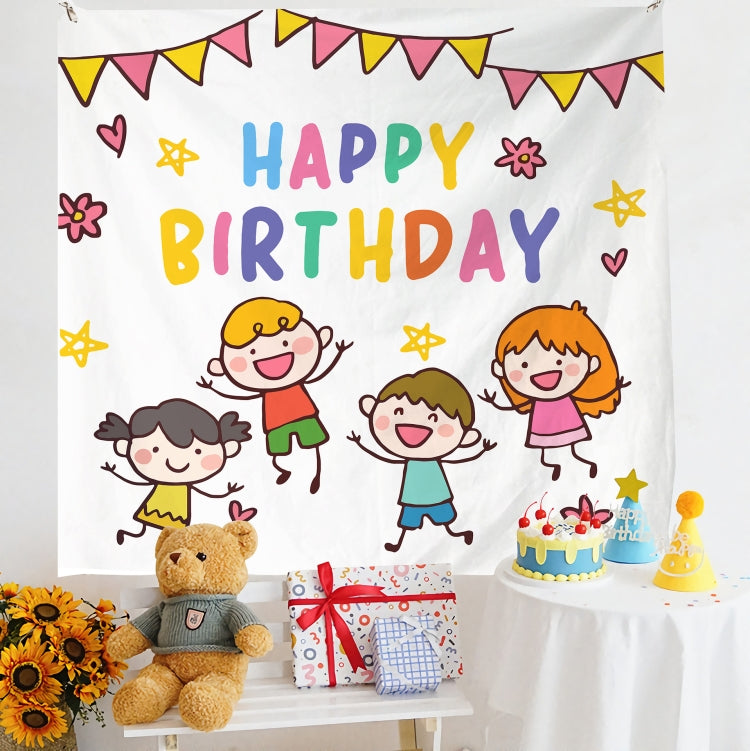 Birthday Layout Hanging Cloth Children Photo Wall Cloth, Series 1