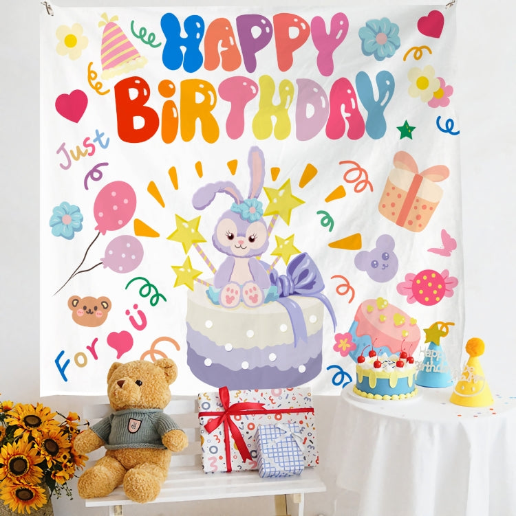 Birthday Layout Hanging Cloth Children Photo Wall Cloth, Series 3 My Store