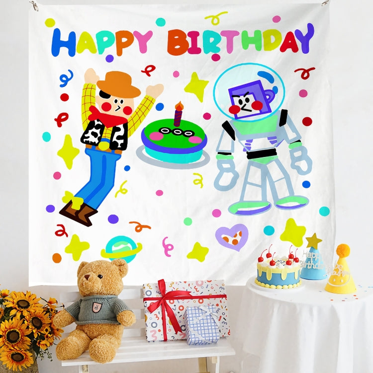 Birthday Layout Hanging Cloth Children Photo Wall Cloth, Series 3