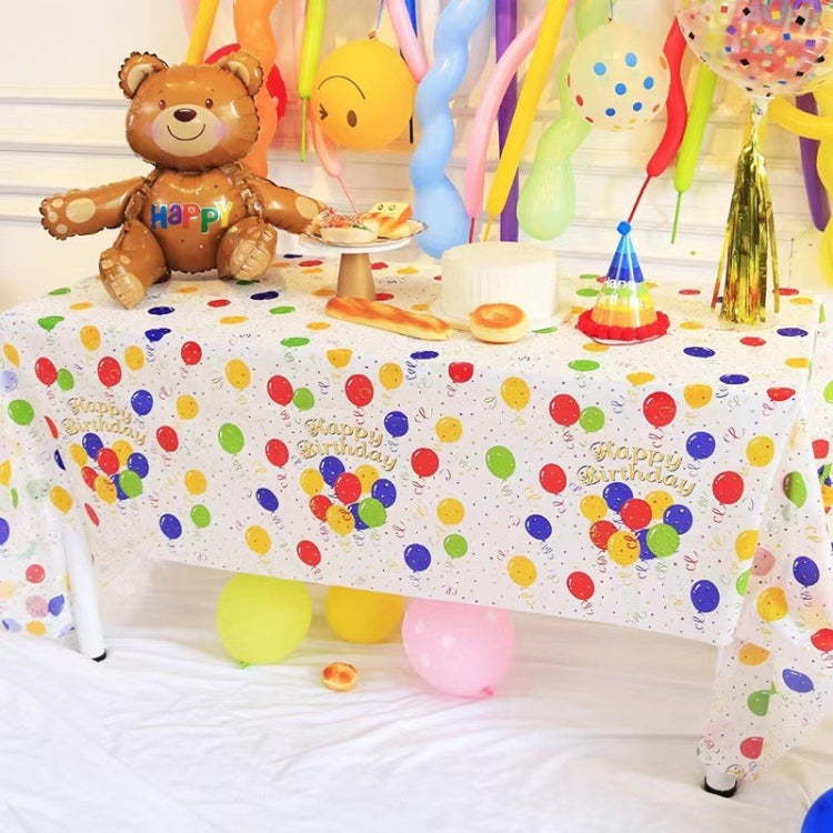 2pcs Birthday Party Disposable Tablecloth Decorations Photo Props 137 x 274cm My Store